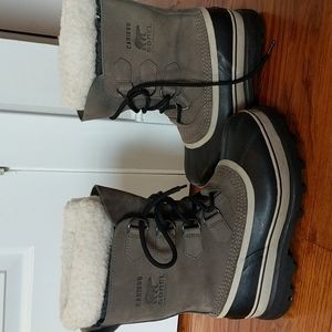 SOREL Women's Caribou Snow Boot Shale Stone